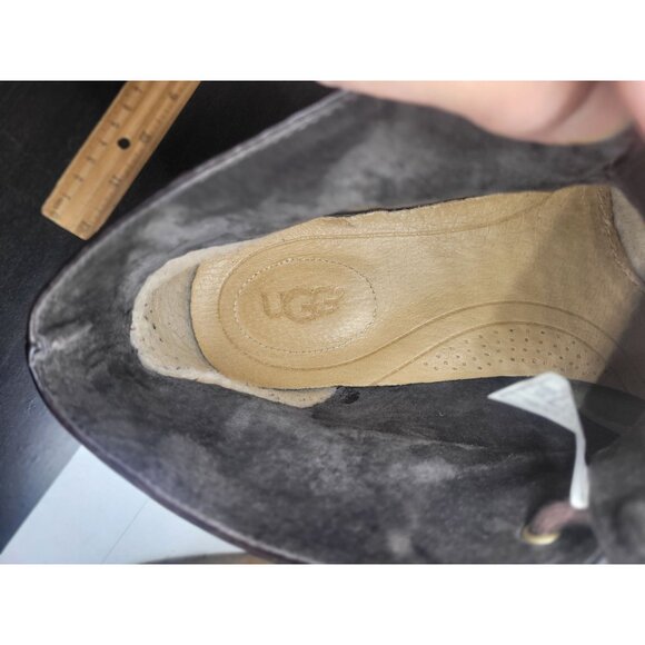 Ugg Mens Leather Chukka Boots 12 Dark Brown Lace-Up Classic Preppy comfort - Picture 4 of 10